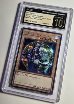 2025 YU-GI-OH! Dark Magician QCAC-JP018 JPN Secret Rare CGC PRISTINE 10 - Image 3