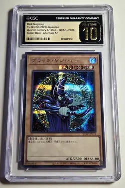 2025 YU-GI-OH! Dark Magician QCAC-JP018 JPN Secret Rare CGC PRISTINE 10 - Image 4