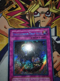 Treacherous Trap Hole csoc-en089 Unltd Ed (NM) Secret Rare Yu-Gi-Oh! - Image 2