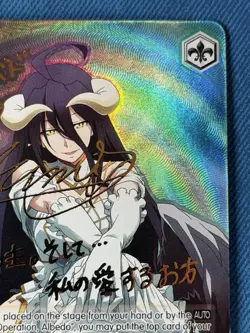 Weiss Schwarz SP Signed FOIL Overlord Vol.2 Albedo OVL/S99-054SP English - Image 5
