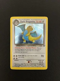 Pokemon Dark Dragonite Holo Rare TCG Card 5/82 LP-/MP+ - Image 1