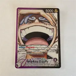 Bandai Monkey D. Luffy Leader Card One Piece CCG The Four Emperors OP05-061 5000 - Image 1