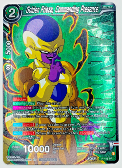 Golden Frieza Commanding Presence WINNER Stamp Foil Dragon Ball Super Card | NM - Image 1