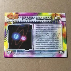 Textured Holo Psychic Showdown Topps Pokemon Mewtwo Strikes Back Pokemon Card - Image 2