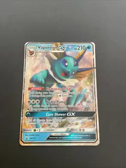 Pokemon TCG Vaporeon GX Sun & Moon SM172 Holo Promo Promo Card LP Condition - Image 1