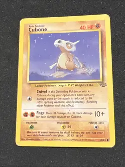 Cubone 50/64 Jungle Set - Pokemon Card TCG 1999 - Image 1
