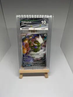 Pokemon Tornadus 210 White Flare Black Star Promo ACE 10 Slab - Image 1