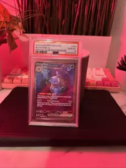 Pokemon TCG Blastoise EX Scarlet & Violet 151 Double Rare Holo PSA 10 - Image 1