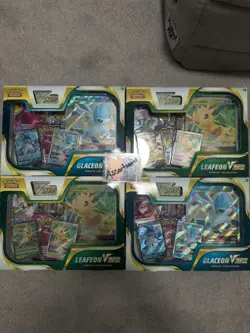 $50 OFF PLFEB🌿❄Pokemon TCG: Glaceon + Leafeon VSTAR Collection Box 4-box COMBO - Image 1
