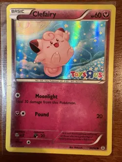 CLEFAIRY Generations XY Series POKEMON Holo Toys R Us Stamp 50/83 MP - Image 1