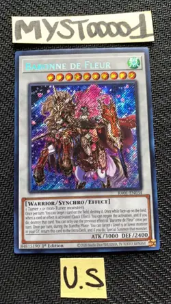 🇺🇸 Carte Yu-gi-oh! Baronne De Fleur RA01-EN034 Secrete Rare US 1st NM - Image 1