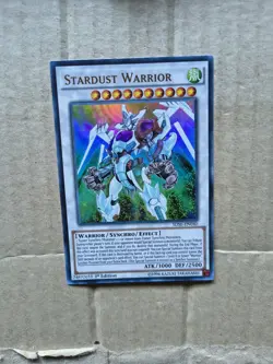 Yugioh Stardust Warrior Ultra Rare Sdse-en040 1st Ed NM - Image 1