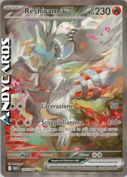 RESHIRAM ex 166/086 • Rara Segreta • Fuoco Bianco WHT POKEMON - Image 1