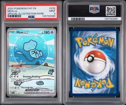 2024 Pokemon S&V Paldean Fates Mew Ex SIR 232/091 BUBBLE MEW PSA 9 MINT 🔥 - Image 5