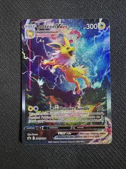 Pokemon TCG Jolteon VMAX SWSH184 Premium Collection Black Star Promo - Image 1