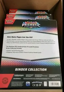 Pokemon TCG Prismatic Evolutions Binder Collection Box (Lot of 3) SEALED - Image 2
