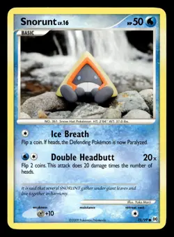 Snorunt 75/99 Common Arceus Pokemon LP - Image 1