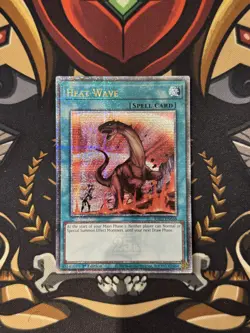 YUGIOH HEAT WAVE QUARTER CENTURY SECRET RARE NEAR MINT RA03-EN058 - Image 1