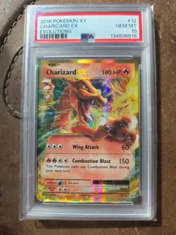 2016 Pokemon Charizard-EX XY Evolutions Holo Rare Card 12/108 PSA 10 Gem Mint - Image 1