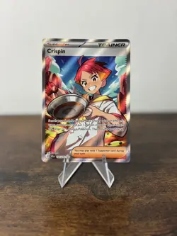 Pokemon Card Crispin 164/142 Stellar Crown Full Art Trainer Near Mint - Image 1