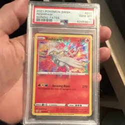 Pokemon Reshiram 017/072 Shining Fates Amazing Rare Holo PSA 10 1st Edition Card - Image 1