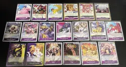 One Piece Two Legends Purple Theme 19 Card Lot King/Charlotte Pudding/Katakuri - Image 1