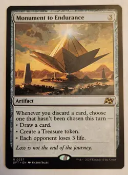 Monument to Endurance Aetherdrift Regular Rare NM+ - Image 1
