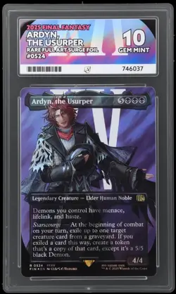 MTG Final Fantasy - Ardyn, The Usurper - Surge Foil Ace Graded 10 - Image 2