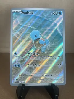 Pokemon TCG Squirtle Illustration Rare Holo Sv: Scarlet & Violet 151 170/165 - Image 1