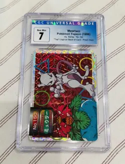 1998 Topsun Vs. Series Mewtwo vs. Venusaur CGC 7 Japanese #150 Prism Holo - Image 1