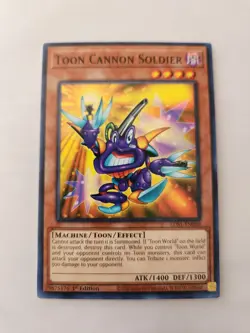 Yu-Gi-Oh! TCG Toon Cannon Soldier 1st Edition LDS1-EN060 - Image 1