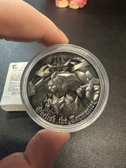 Yu-Gi-Oh Obelisk the Tormentor 20th Anniversary Coin Medal Limited Japan CN017 - Image 2