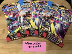 Pokemon Mega Evolution Sealed Pack Bundle of 5 - 10 Cards Per Pack New Sealed - Image 1
