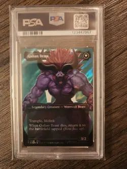 Magic The Gathering Final Fantasy Vincent Valentine (Borderless) Foil 0383 PSA 9 - Image 2