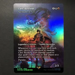 Clive Rosfield Borderless FOIL | MTG Final Fantasy XVI FCA Gold Mythic Rare - Image 1