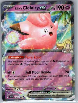 Lillie's Clefairy ex 056/159 SV09: Journey Together - Pokemon Card - NM - Image 1
