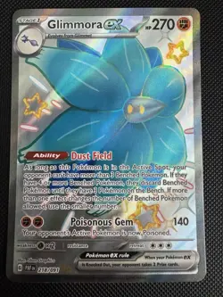 💥 Glimmora EX # 218/091 Shiny Ultra Rare – Paldean Fates Pokemon TCG Card 2024 - Image 1