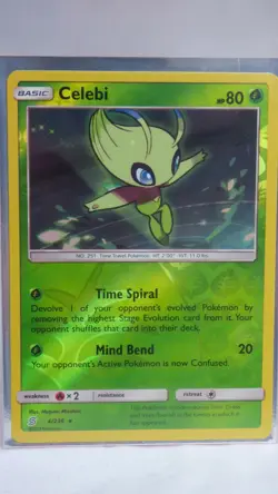 Celebi Pokemon TCG Card Unified Minds Reverse Holo 4 236 No 251 Legendary - Image 5