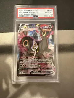 2022 Pokemon SWSH FA/UMBREON VMAX BRILLIANT STARS Tg23 Gem Mint PSA 10 - Image 1