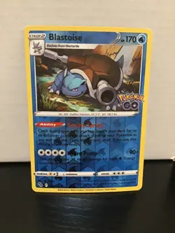 Blastoise 17/78 Pokemon GO Reverse Holo Rare - Image 1
