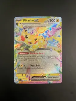 Pikachu ex 057/191 Sv08: Surging Sparks Double Rare Holo 200HP Pokemon TCG - Image 1