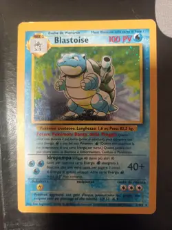Pokemon Blastoise Unlimited Holo Italian Set Base - Image 1