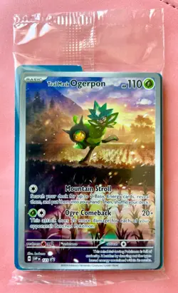 Teal Mask Ogerpon SVP 123 SEALED ETB Promo Twilight Masquerade Holo Pokemon - Image 1