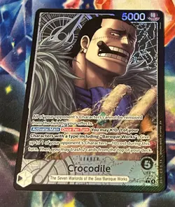 One Piece OP14-079 Crocodile Alt Art Leader - English - Near Mint - Image 1