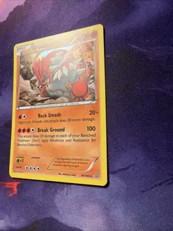 Groudon 84/160 - XY Primal Clash Cracked Ice Holo Rare Pokemon Card - Image 2