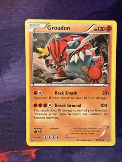 Groudon 84/160 - XY Primal Clash Cracked Ice Holo Rare Pokemon Card - Image 4