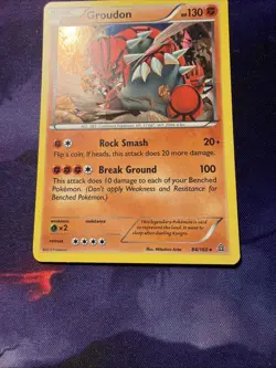 Groudon 84/160 - XY Primal Clash Cracked Ice Holo Rare Pokemon Card - Image 5