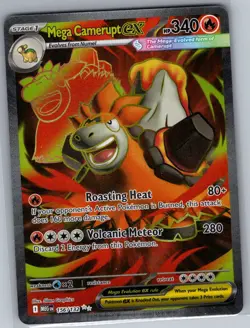 Mega Camerupt ex 156/132 ME01: Mega Evolution - Pokemon Card - NM - Image 1