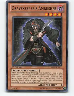 Gravekeeper's Ambusher #LVAL-EN032 1st Edition Yugioh Card - Image 1