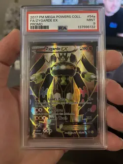 Pokemon TCG Zygarde EX Full Art Ultra Rare Card 54a/124 XY PSA 9 - Image 1